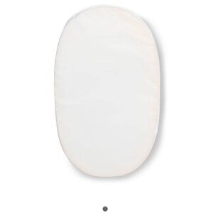 White Oval Baby Crib Sheet